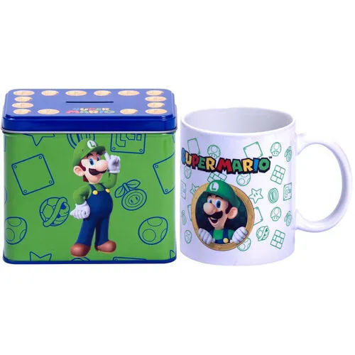 Šalica Super Mario Bros Luigi set - cover
