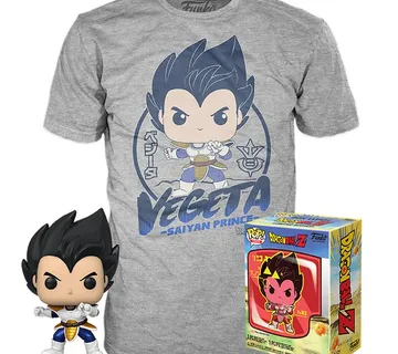 Funko POP & Tee Dragon Ball Z T-shirt L Vegeta 9cm - cover