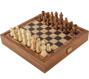 Šah i Backgammon Handcrafted orah set Olive Burl - Zaprešić