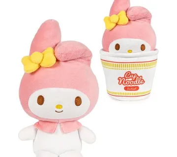 Hello Kitty My Melody Cup Noodle plišana igračka 16cm - Zaprešić