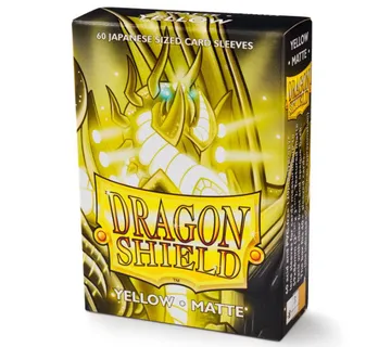 Dragon Shield Japanese Size Matte Sleeves Yellow (60pcs) - Zaprešić