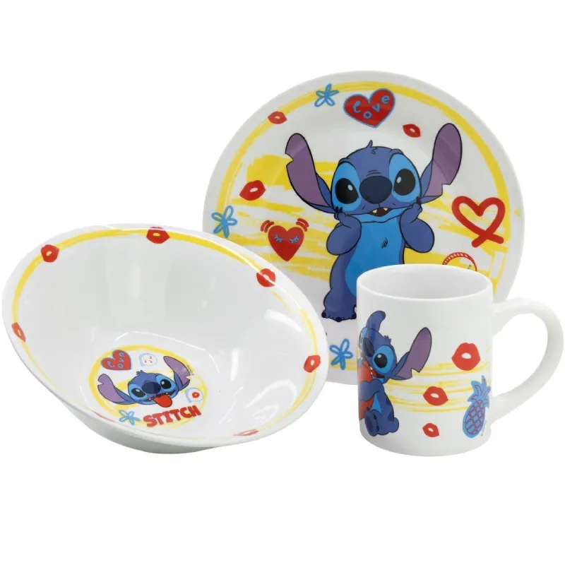 Pribor za jelo keramički Disney Stitch - cover