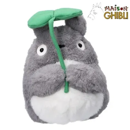 My Neighbor Totoro Grey Totoro w/ Leaf plišana igračka 21cm - cover