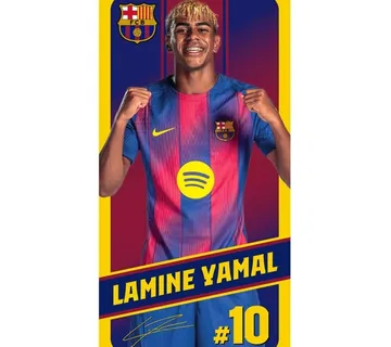 Ručnik za plažu FC Barcelona Lamine Yamal 70x140cm - Zaprešić