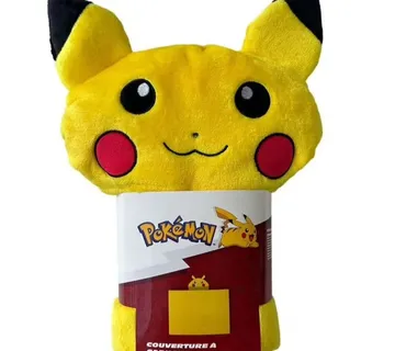 Pokemon Pikachu deka s kapuljačom 120x150cm - Zaprešić