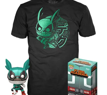 Funko POP & Tee MHA T-shirt L Deku Metallic 9cm - cover