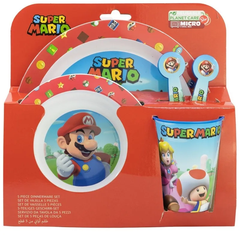 Pribor za jelo Super Mario 5kom - cover