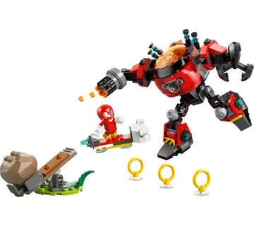 LEGO Sonic Knuckles vs. Dr. Eggman Egg Crusher Mech 77005 - cover