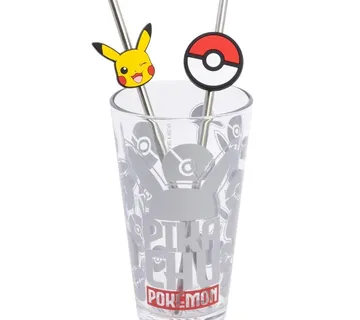 Čaša sa slamkama Pokemon 480ml - Zaprešić