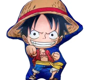 One Piece Luffy 3D jastuk 35cm - cover