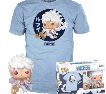Funko POP & Tee One Piece T-shirt S Luffy Gear 5 9cm - cover