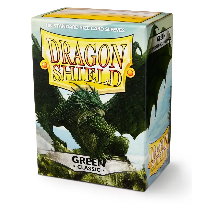Dragon Shield Standard Size Classic Sleeves Green (100pcs) - cover