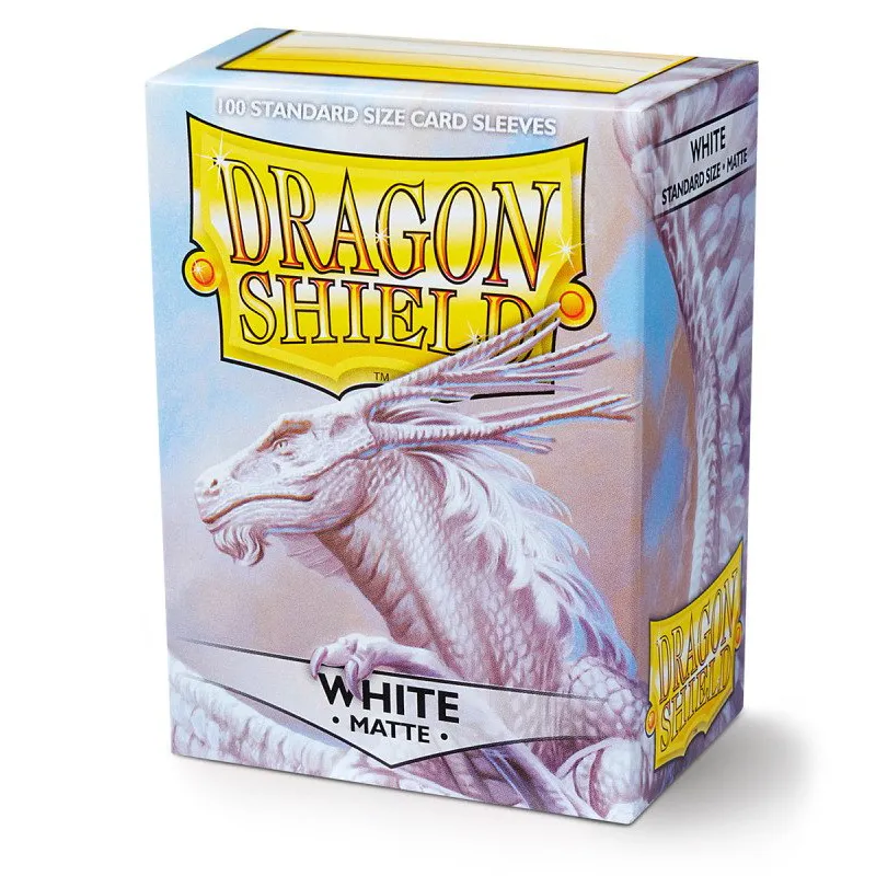 Dragon Shield Standard Size Matte Sleeves White (100pcs) - cover