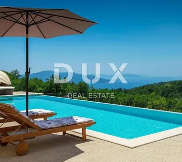OPATIJA, MOŠĆENICE - Vila na osami, 240m2 s pogledom na more - Kalac, Mošćenička Draga