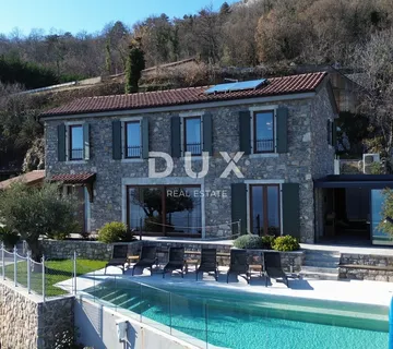 Opatija, Poljane, autohtona kamena vila, 250 m2, panoramski pogled, bazen, dizajnerski uređeno - Poljane, Opatija
