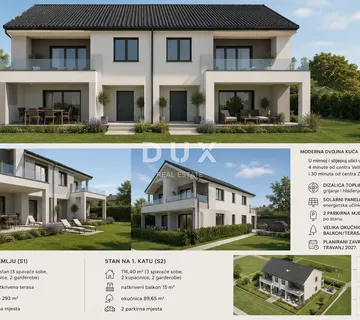 VELIKA GORICA, MALA BUNA - Moderna dvojna kuća s dvije stambene jedinice, okućnicom i 4 parkirna mjesta - Mala Buna, Velika Gorica