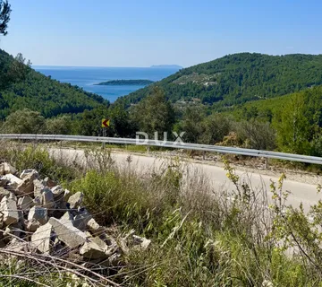 KORČULA, GRŠČICA - Zemljište sa pogledom na more - Gršćica, Blato
