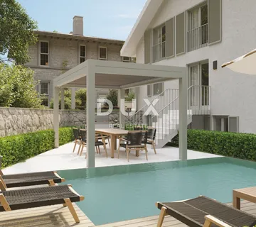 OTOK KRK, MALINSKA - Apartman sa bazenom i pogledom na more - Malinska, Malinska-Dubašnica