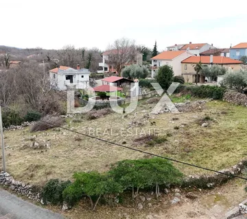 OTOK KRK, RISIKA - Građevinsko zemljište s otvorenim pogledom na more - Risika, Vrbnik