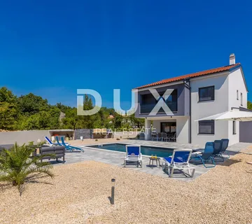 Otok Krk, Dobrinj, samostojeća kuća, 167 m2, novogradnja, bazen - Gostinjac, Dobrinj