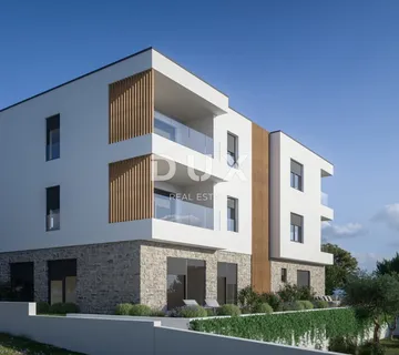 ŠIBENIK, BRODARICA – 2. red uz more, stan s vrtom 40 m2, NOVOGRADNJA! - Brodarica, Šibenik