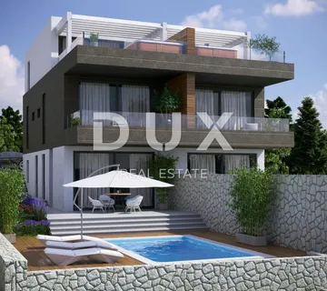 OTOK PAG, NOVALJA - Dvoetažni penthouse s krovnom terasom