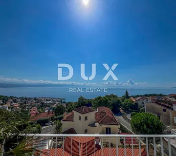 OPATIJA, IČIĆI - predivan stan 107m2 u kući s dvije terase i panoramskim pogledom na more - Ičići, Opatija