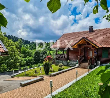 GORSKI KOTAR, RAVNA GORA - Predivna kuća za odmor, na osami s 5.474m2 ograđenog građevinskog zemljišta - Divjake, Skrad