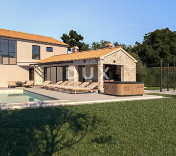 ISTRA, POREČ - Građevinsko zemjište s građevinskom dozvolom za vilu! - Baderna, Poreč
