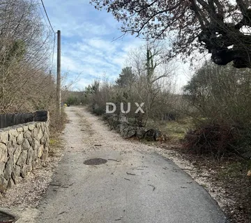OTOK KRK, SOLINE - građevinsko zemljište 1000 m2 - Soline, Dobrinj