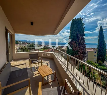 OPATIJA, CENTAR – stan za najam u luksuznoj novogradnji s pogledom i garažom, samo 80m od Lungomare