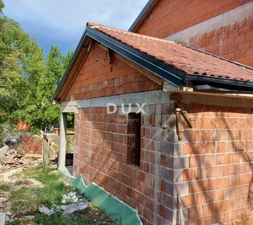 OTOK KRK, okolica Šila - Samostojeća kuća, započeta gradnja - Polje, Dobrinj
