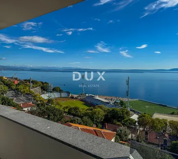 RIJEKA, KANTRIDA – stan od 118m2 u luksuznoj novogradnji samo 250 metara od mora s garažom i panoramskim pogledom na more
