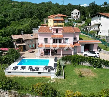 OPATIJA, IČIĆI, POLJANE- villa 500m2 s pogledom na more i bazenom + okoliš 1600m2 - Poljane, Opatija