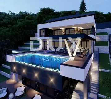 OPATIJA, IČIĆI - zemljište za vilu s građevinskom dozvolom 300m2 blizu plaže i Opatije - Ičići, Opatija