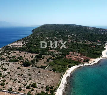 OTOK PAG, LUN - Građevinsko zemljište s idejnim projektom i pogledom na more - Lun, Novalja