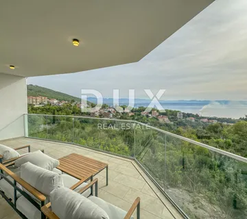 OPATIJA, IKA - stan u novogradnji 135m2 + krovna terasa 77m2, panoramski pogled na more - Ika, Opatija