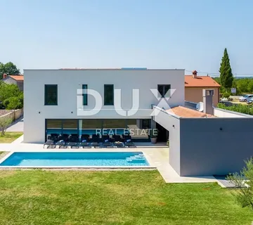 ISTRA, LABIN - Novoizgrađena katnica s bazenom i dodatnim zemljištem