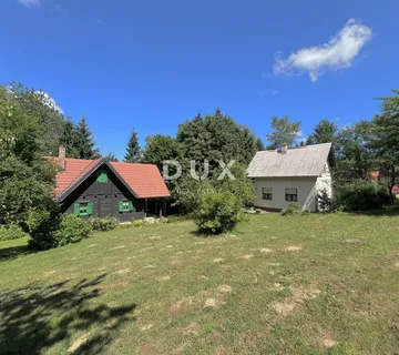 GORSKI KOTAR, HLEVCI – dvije kuće na parceli od 2.869 m² - Hlevci, Skrad
