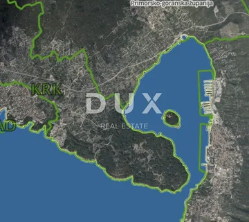 OTOK KRK, DUNAT - Poljoprivredno zemljište, direktan prilaz s ceste - Kornić, Krk