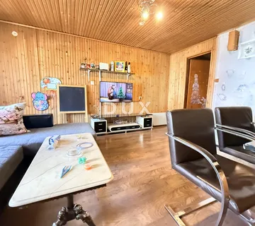 BRESTOVA DRAGA - dvojna kuća 3S + DB s terasom, dvorištem i oranicom - Brestova Draga, Mrkopalj