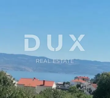 OTOK KRK, VRBNIK- Starina s potencijalom i 473 m² poljoprivrednog zemljišta, 250m od plaže i s pogledom na more!