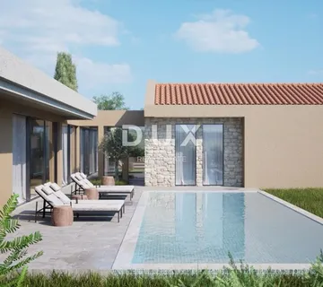 ISTRA, BUJE - Luksuzna moderna vila s pogledom na more, privatno naselje