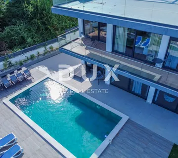 OPATIJA, LOVRAN - novonamještena moderna vila 400m2 s bazenom blizu Opatije, panoramski pogled na more - Oprić, Opatija
