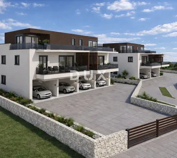 ŠIBENIK, BRODARICA – Penthouse u novogradnji s terasom 60 m² i garažom, 270 m od mora - Brodarica, Šibenik