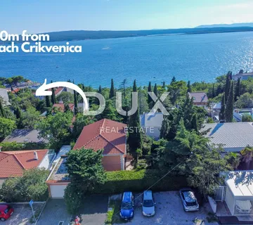 CRIKVENICA, DRAMALJ - rustikalna vila s rimskim vrtom samo 250 metara od plaže, GARAŽA, ekskluzivno - Dramalj, Crikvenica