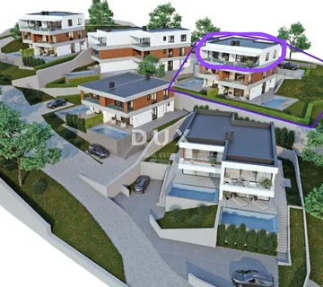 OPATIJA, LOVRAN - luksuzni penthouse u butik kompleksu za život s panoramskim pogledom na more
