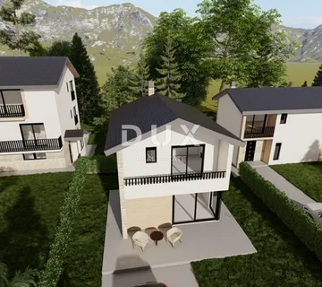 GORSKI KOTAR, VRBOVSKO, SEVERIN NA KUPI - Projekt 3 kuće, započeta gradnja, snižena cijena, prilika za investitore - Severin na Kupi, Vrbovsko