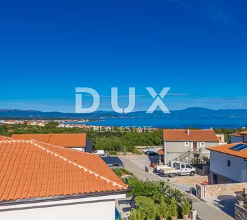 OTOK KRK, okolica Malinske - Dvoetažni apartman s panoramskim pogledom na more - Kremenići, Malinska-Dubašnica