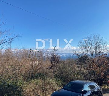 OPATIJA, IČIĆI, POLJANE- građevinsko zemljište 825m2 S GRAĐEVNOM DOZVOLOM i pogledom na more  - cover